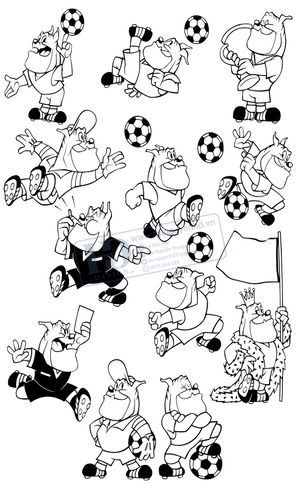 Vector Cầu Thủ Bóng Đá, Football