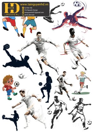 Vector Cầu Thủ Bóng Đá, Football (2)