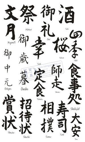 Vector Chữ Hán, Chữ Trung Quốc (3)