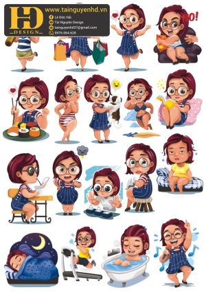 Vector Cô Giáo Vui Vẻ
