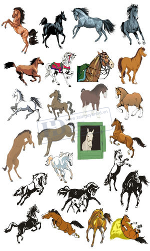 Vector Con Ngựa, Horse (1)