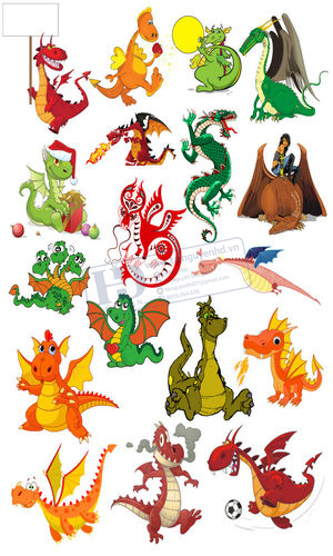 Vector Con Rồng, Dragon (1)