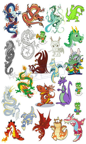 Vector Con Rồng, Dragon (3)