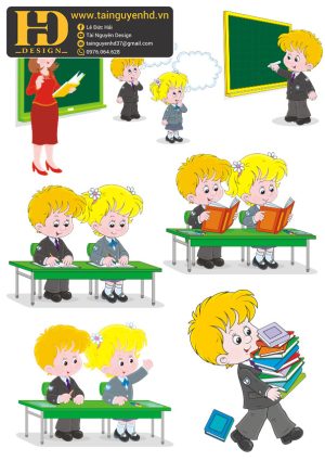 Vector Em Bé Và Trò Chơi Mầm Non (2)