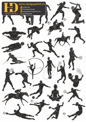 Vector Hình Người Chơi Thể Thao, Sport