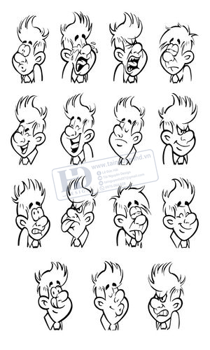 Vector Hình Người, Mặt Người