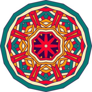 Vector Hoa Văn Cổ Điển, Mandala, Hoa Văn Tem Nhãn (117)