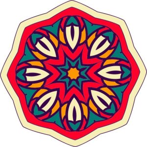 Vector Hoa Văn Cổ Điển, Mandala, Hoa Văn Tem Nhãn (119)