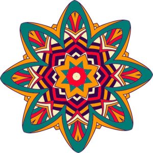 Vector Hoa Văn Cổ Điển, Mandala, Hoa Văn Tem Nhãn (124)