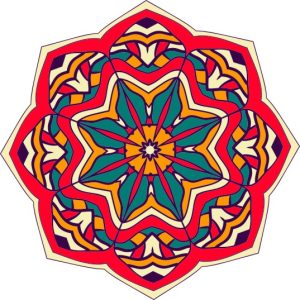 Vector Hoa Văn Cổ Điển, Mandala, Hoa Văn Tem Nhãn (125)
