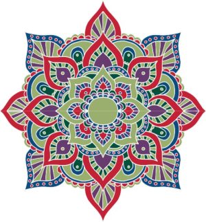 Vector Hoa Văn Cổ Điển, Mandala, Hoa Văn Tem Nhãn (136)
