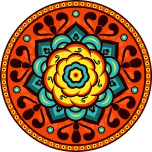 Vector Hoa Văn Cổ Điển, Mandala, Hoa Văn Tem Nhãn (138)