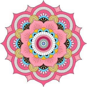 Vector Hoa Văn Cổ Điển, Mandala, Hoa Văn Tem Nhãn (139)