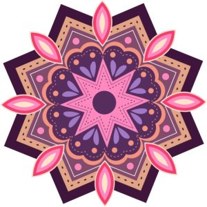 Vector Hoa Văn Cổ Điển, Mandala, Hoa Văn Tem Nhãn (140)
