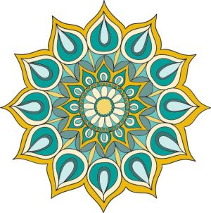 Vector Hoa Văn Cổ Điển, Mandala, Hoa Văn Tem Nhãn (141)