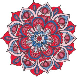 Vector Hoa Văn Cổ Điển, Mandala, Hoa Văn Tem Nhãn (142)