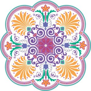 Vector Hoa Văn Cổ Điển, Mandala, Hoa Văn Tem Nhãn (150)