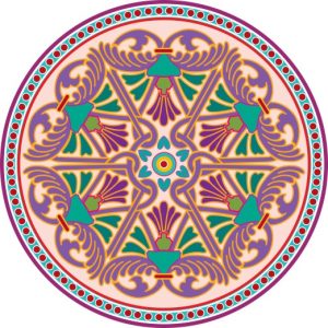 Vector Hoa Văn Cổ Điển, Mandala, Hoa Văn Tem Nhãn (152)