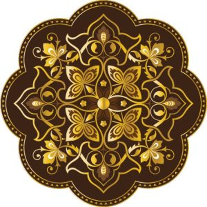 Vector Hoa Văn Cổ Điển, Mandala, Hoa Văn Tem Nhãn (157)
