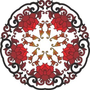 Vector Hoa Văn Cổ Điển, Mandala, Hoa Văn Tem Nhãn (158)