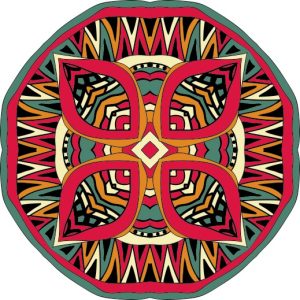Vector Hoa Văn Cổ Điển, Mandala, Hoa Văn Tem Nhãn (170)