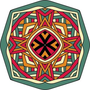 Vector Hoa Văn Cổ Điển, Mandala, Hoa Văn Tem Nhãn (171)