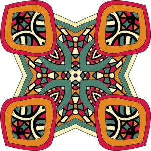 Vector Hoa Văn Cổ Điển, Mandala, Hoa Văn Tem Nhãn (172)