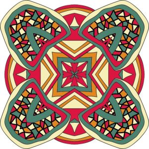 Vector Hoa Văn Cổ Điển, Mandala, Hoa Văn Tem Nhãn (173)