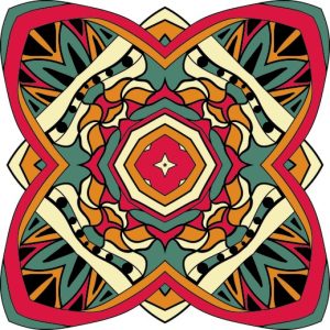 Vector Hoa Văn Cổ Điển, Mandala, Hoa Văn Tem Nhãn (174)