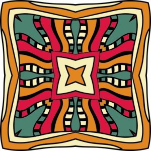 Vector Hoa Văn Cổ Điển, Mandala, Hoa Văn Tem Nhãn (175)