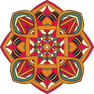 Vector Hoa Văn Cổ Điển, Mandala, Hoa Văn Tem Nhãn (176)