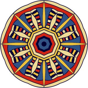 Vector Hoa Văn Cổ Điển, Mandala, Hoa Văn Tem Nhãn (184)