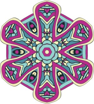 Vector Hoa Văn Cổ Điển, Mandala, Hoa Văn Tem Nhãn (186)