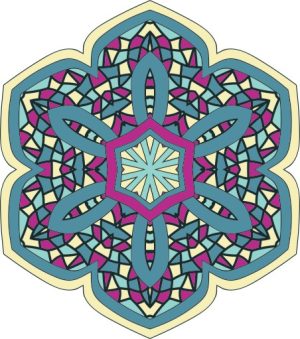 Vector Hoa Văn Cổ Điển, Mandala, Hoa Văn Tem Nhãn (187)