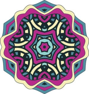 Vector Hoa Văn Cổ Điển, Mandala, Hoa Văn Tem Nhãn (188)