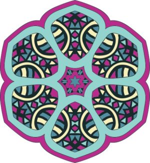 Vector Hoa Văn Cổ Điển, Mandala, Hoa Văn Tem Nhãn (190)