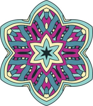 Vector Hoa Văn Cổ Điển, Mandala, Hoa Văn Tem Nhãn (191)