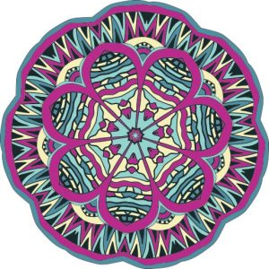 Vector Hoa Văn Cổ Điển, Mandala, Hoa Văn Tem Nhãn (194)