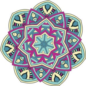 Vector Hoa Văn Cổ Điển, Mandala, Hoa Văn Tem Nhãn (197)