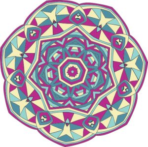 Vector Hoa Văn Cổ Điển, Mandala, Hoa Văn Tem Nhãn (198)