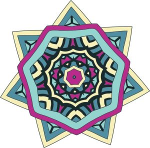 Vector Hoa Văn Cổ Điển, Mandala, Hoa Văn Tem Nhãn (199)