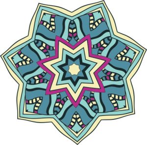 Vector Hoa Văn Cổ Điển, Mandala, Hoa Văn Tem Nhãn (203)