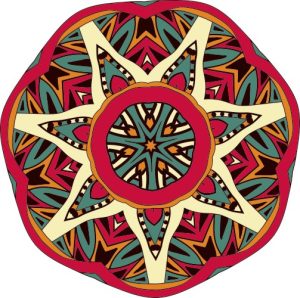 Vector Hoa Văn Cổ Điển, Mandala, Hoa Văn Tem Nhãn (204)