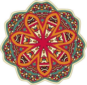 Vector Hoa Văn Cổ Điển, Mandala, Hoa Văn Tem Nhãn (206)