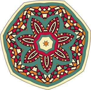 Vector Hoa Văn Cổ Điển, Mandala, Hoa Văn Tem Nhãn (207)