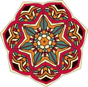 Vector Hoa Văn Cổ Điển, Mandala, Hoa Văn Tem Nhãn (208)