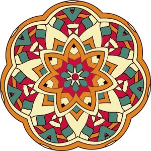Vector Hoa Văn Cổ Điển, Mandala, Hoa Văn Tem Nhãn (209)