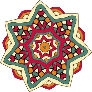 Vector Hoa Văn Cổ Điển, Mandala, Hoa Văn Tem Nhãn (210)