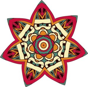 Vector Hoa Văn Cổ Điển, Mandala, Hoa Văn Tem Nhãn (213)