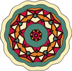 Vector Hoa Văn Cổ Điển, Mandala, Hoa Văn Tem Nhãn (214)